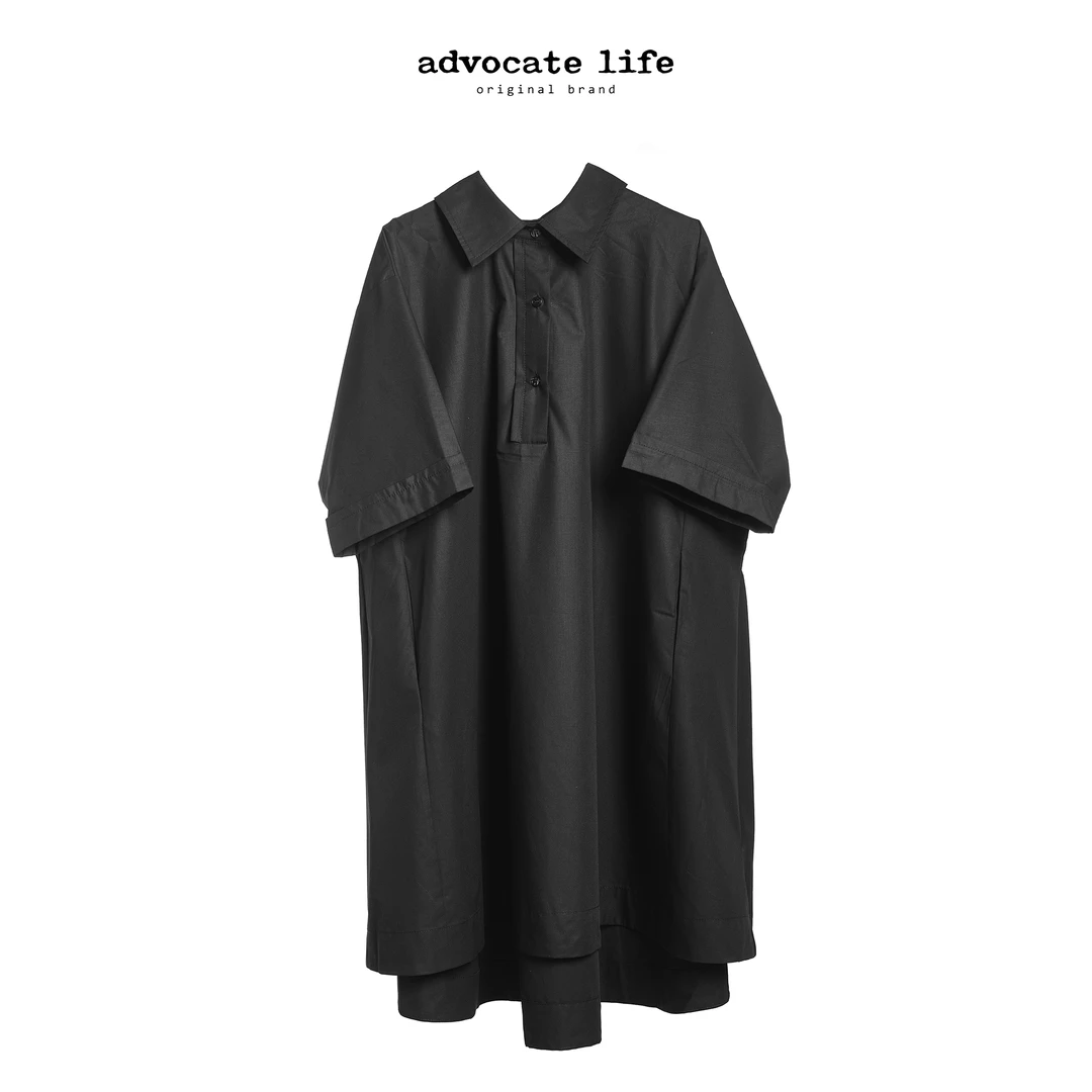 生活主张Advocatelife2025夏季新品设计师款纯色连衣裙JQ152511