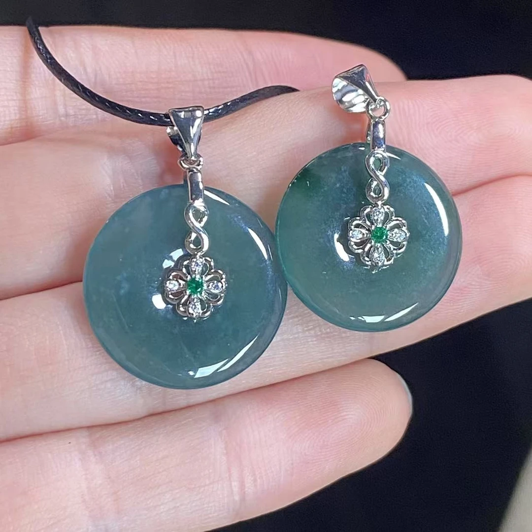 天然翡翠A货平安扣吊坠GS20多样性发货/发其一）