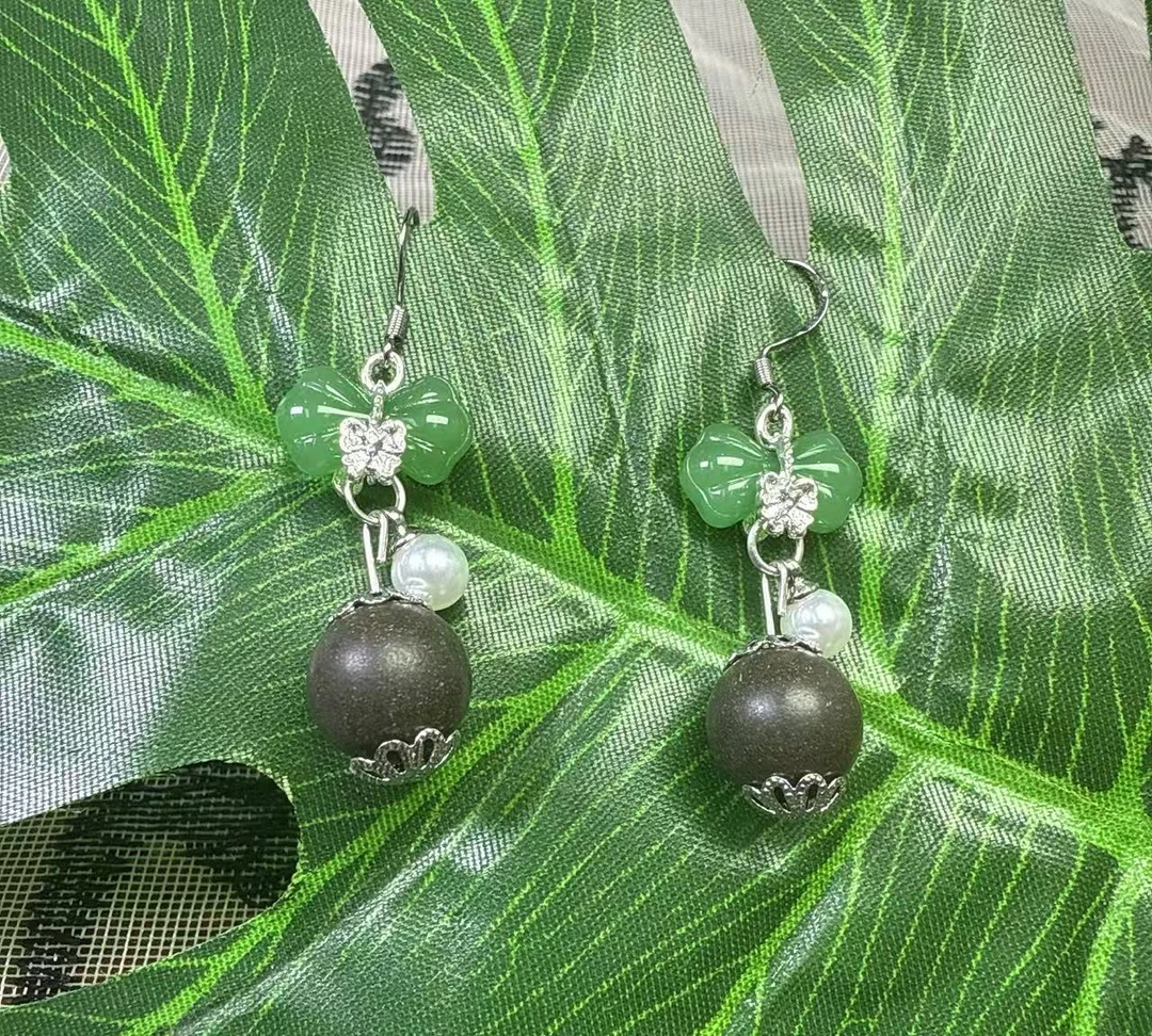 【息肌丸】古法配比 天然香材 非遗手作合香珠耳坠