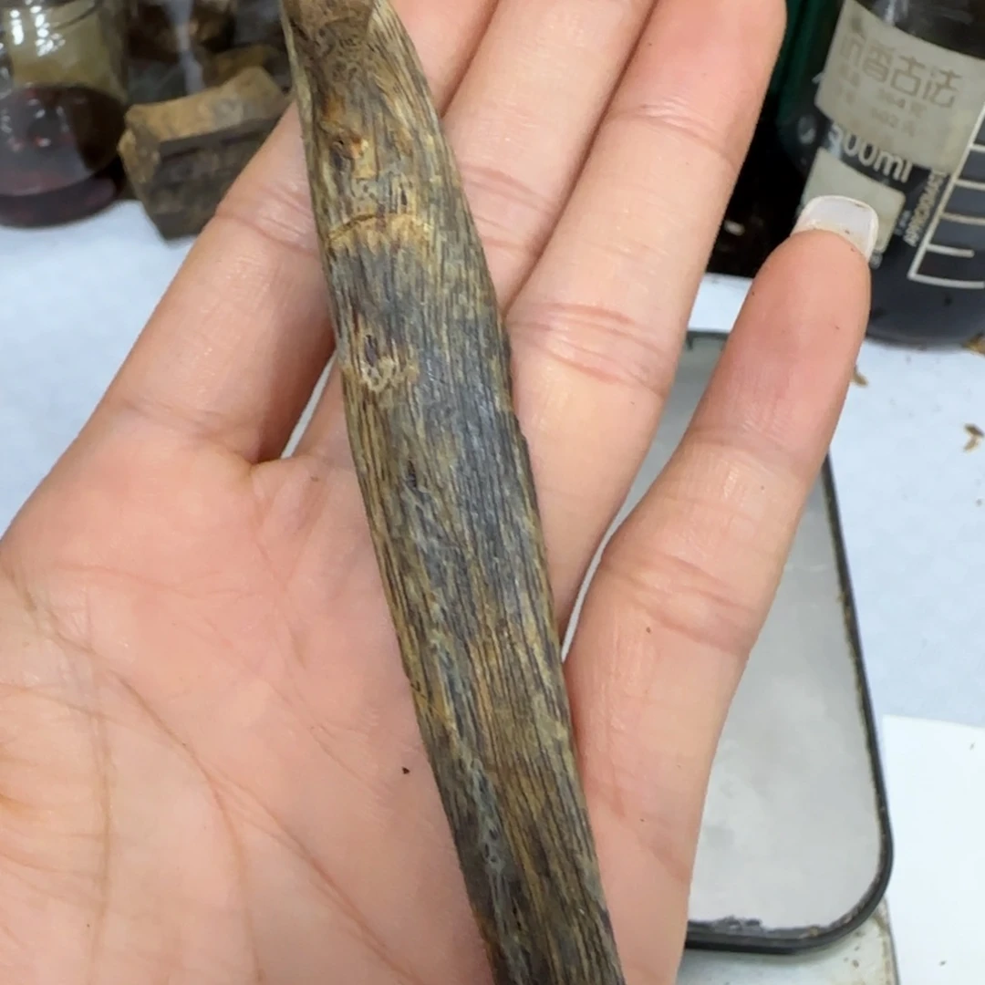 摆件沉香奇楠沉香天然虫漏沉水块料8
