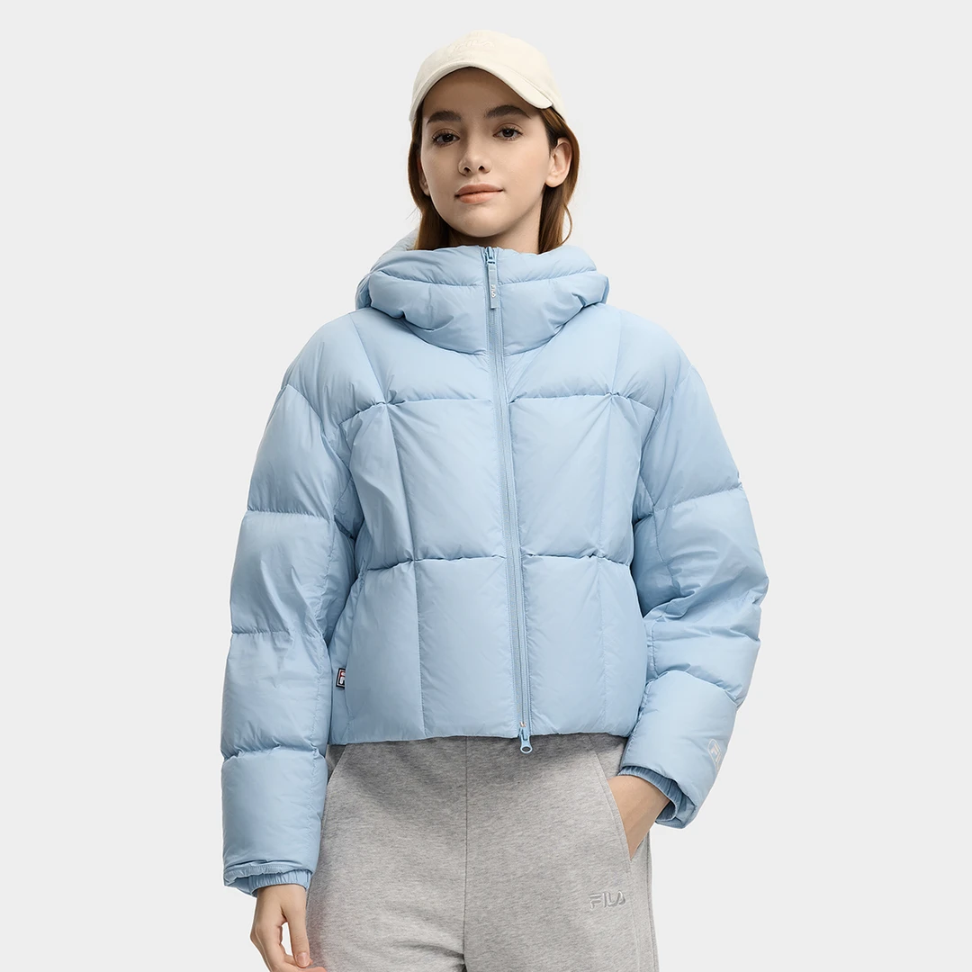 FILA斐乐女装25新款羽绒服短款防风保暖时尚户外面包F11W549901F