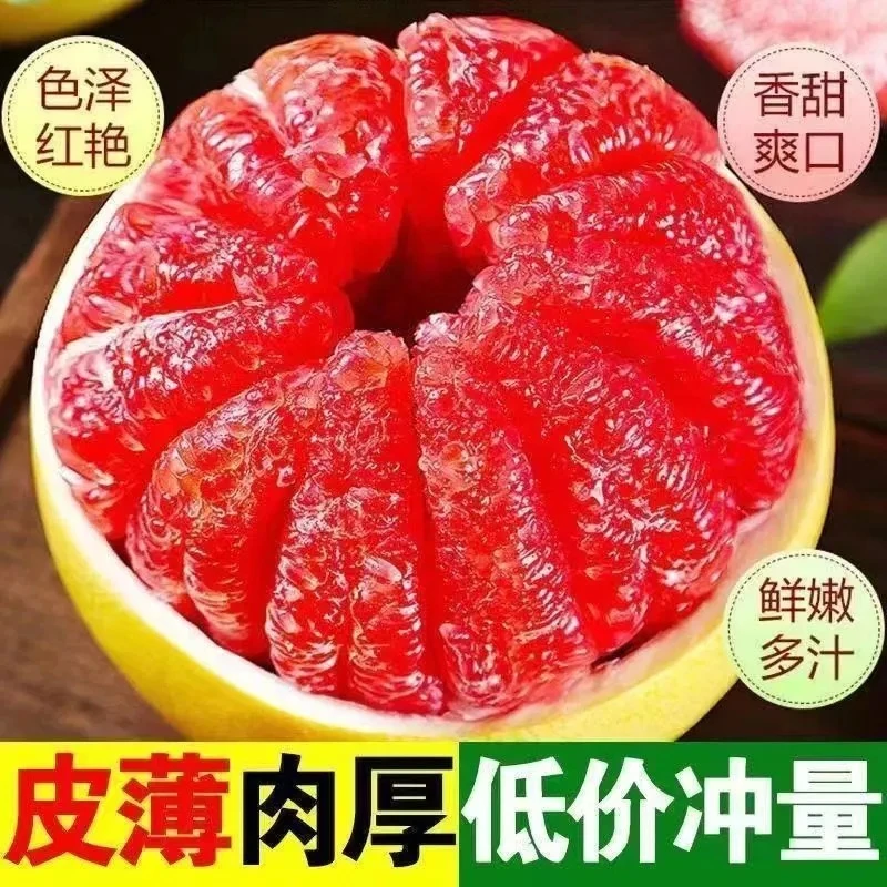 【全疆包邮】福建平和红心蜜柚一件2个装净重2.8公斤左右新鲜当季