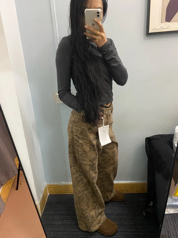 长裤四季通用牛仔裤夏季美式休闲裤显瘦宽松秋季高腰