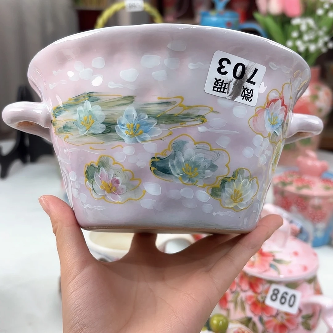 景德镇手绘高温釉下彩陶瓷茶具