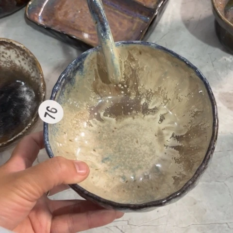 思***彤碗纯手捏咖啡杯餐具壶承