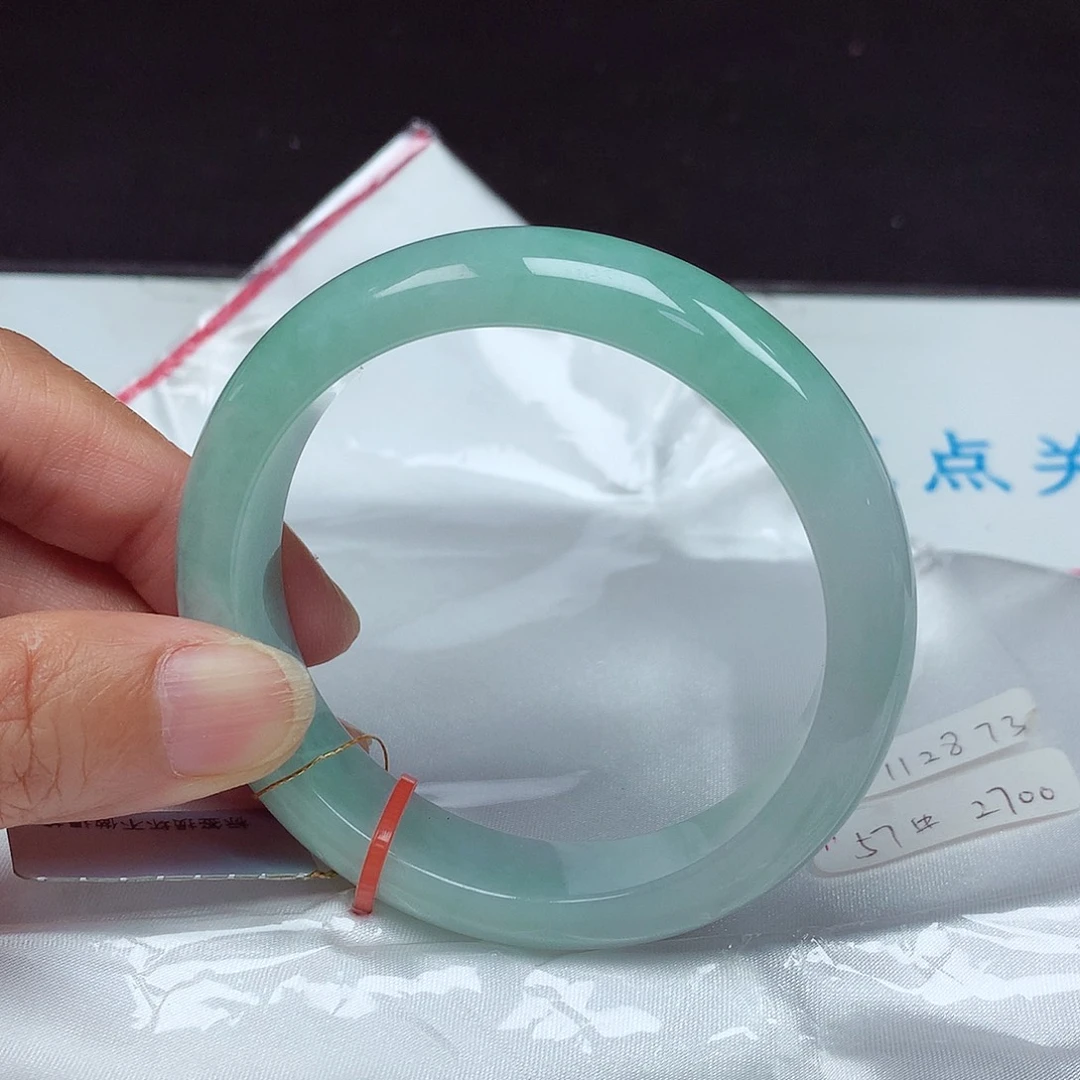 未镶嵌手镯翡翠57圈2873
