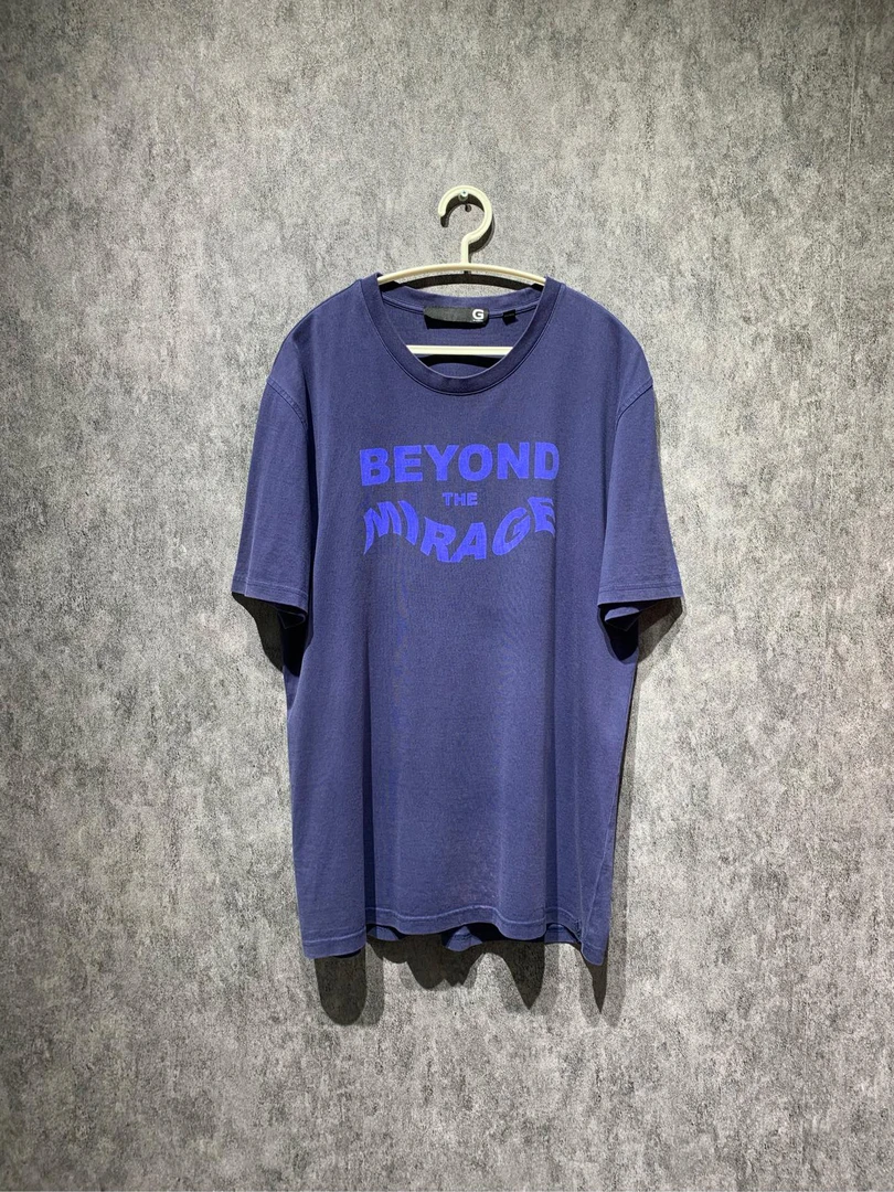 99新  【Givenchy】纪梵希 蓝色字母印花短袖/XXL码 /Y7876045