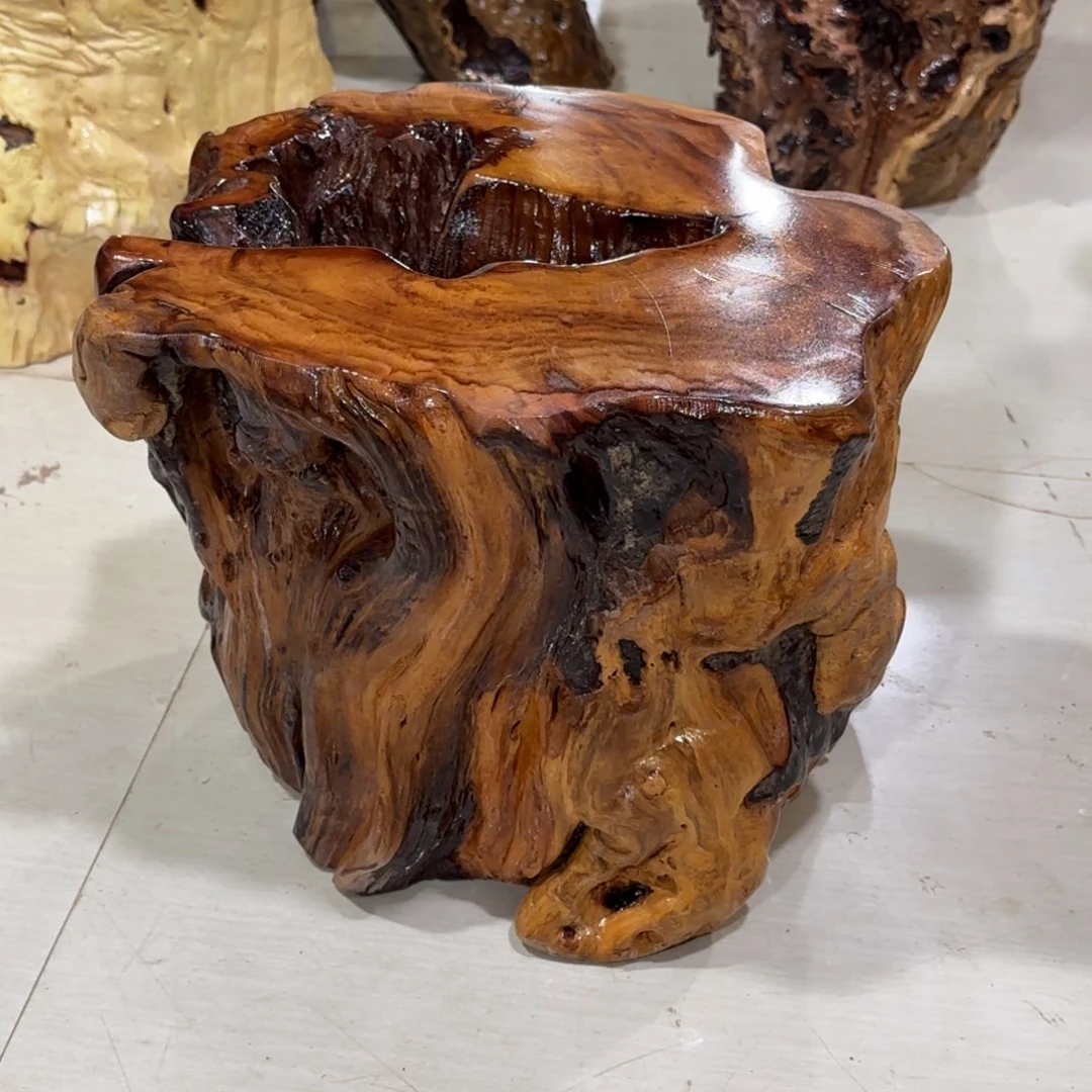 徽****龙纹鸡心枣木手工艺品