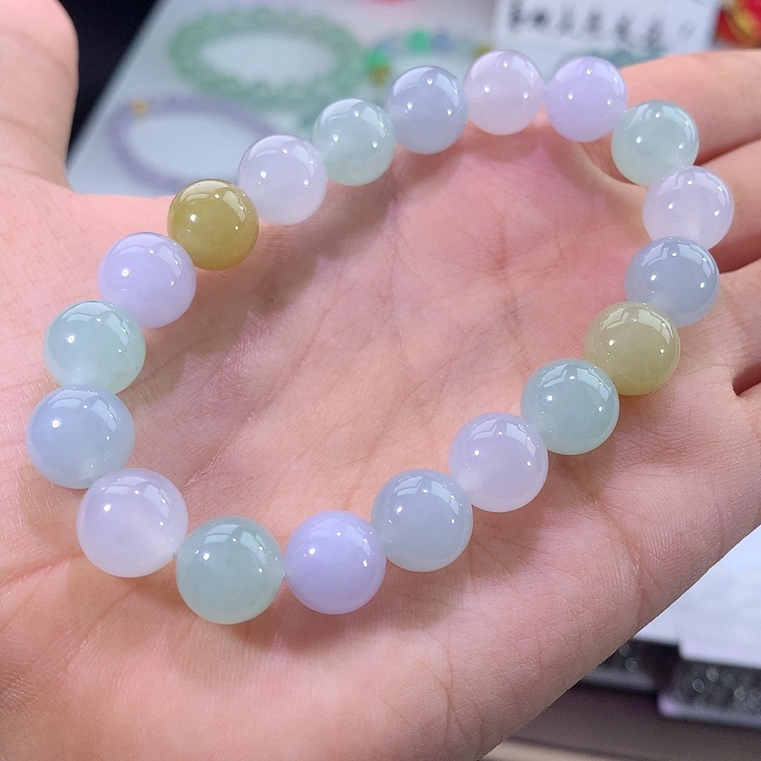 未镶嵌手链翡翠冰多宝手串