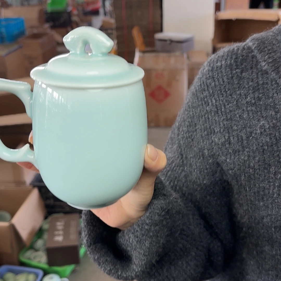 龙泉云间青瓷小米茶器