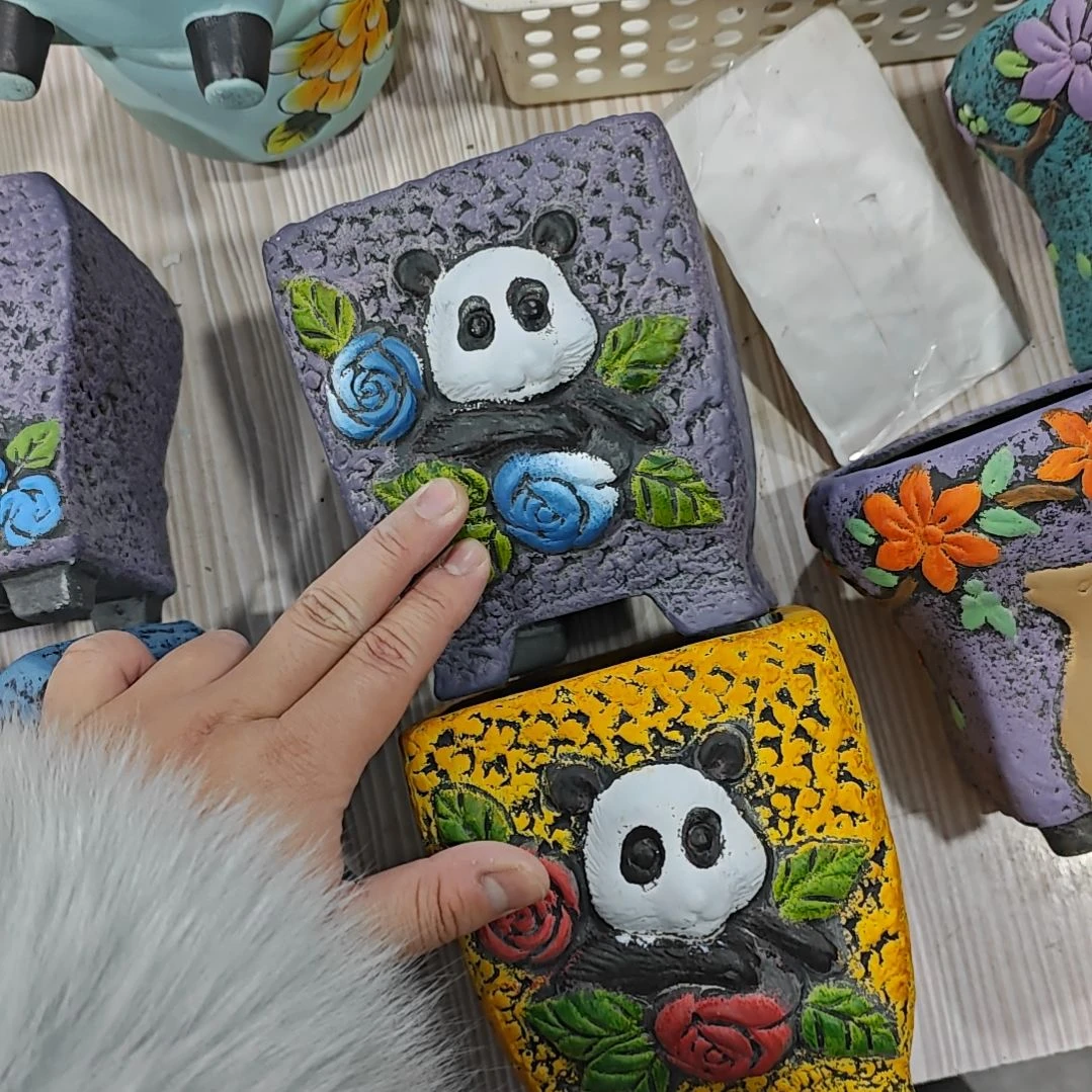 红陶吸水透气的白陶花盆凑满12发货