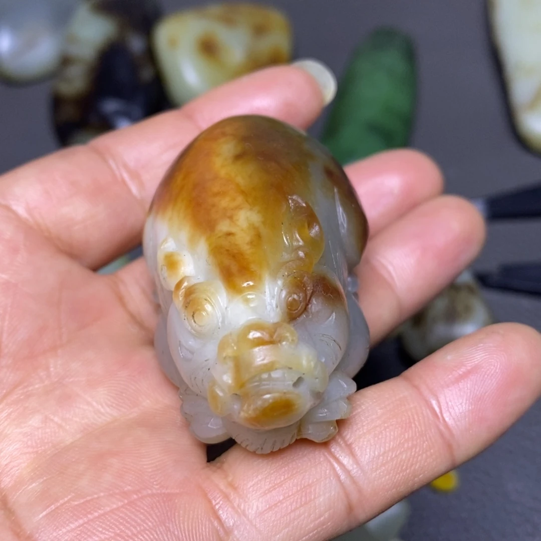 和田玉未镶嵌挂件