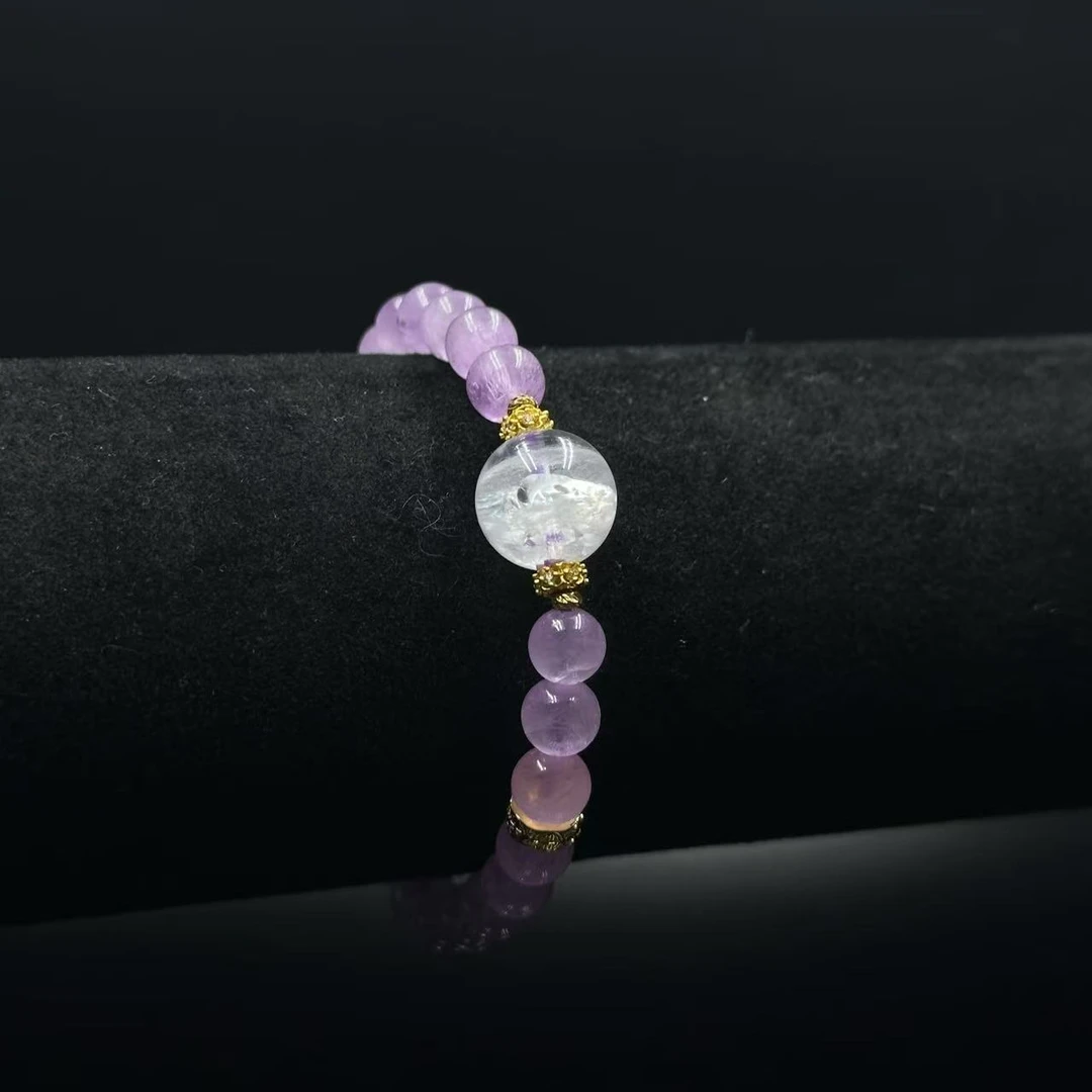 ZZ0070 紫色锂辉石单圈手链