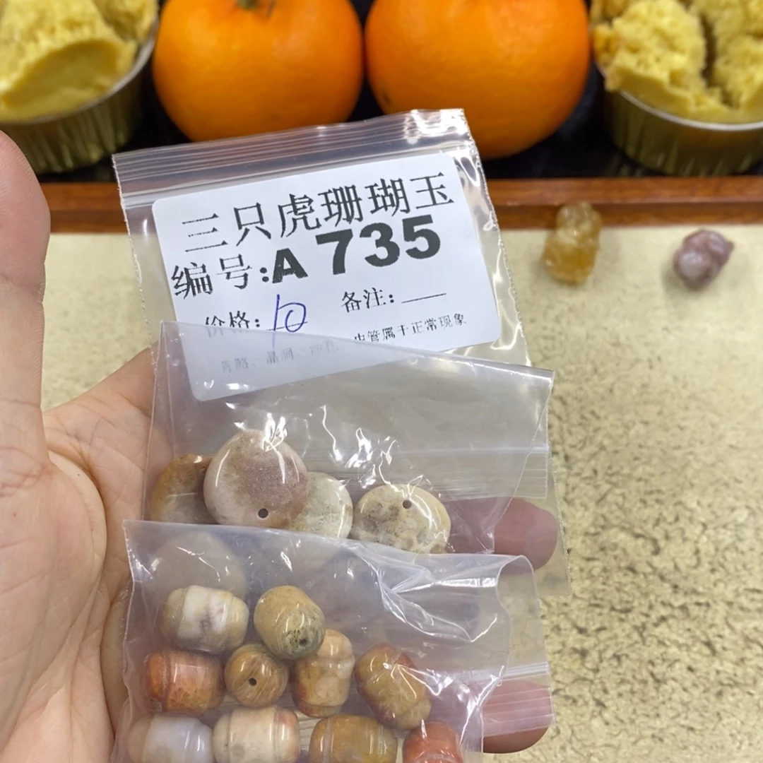 硅化珊瑚（珊瑚玉）1未镶嵌陆**?