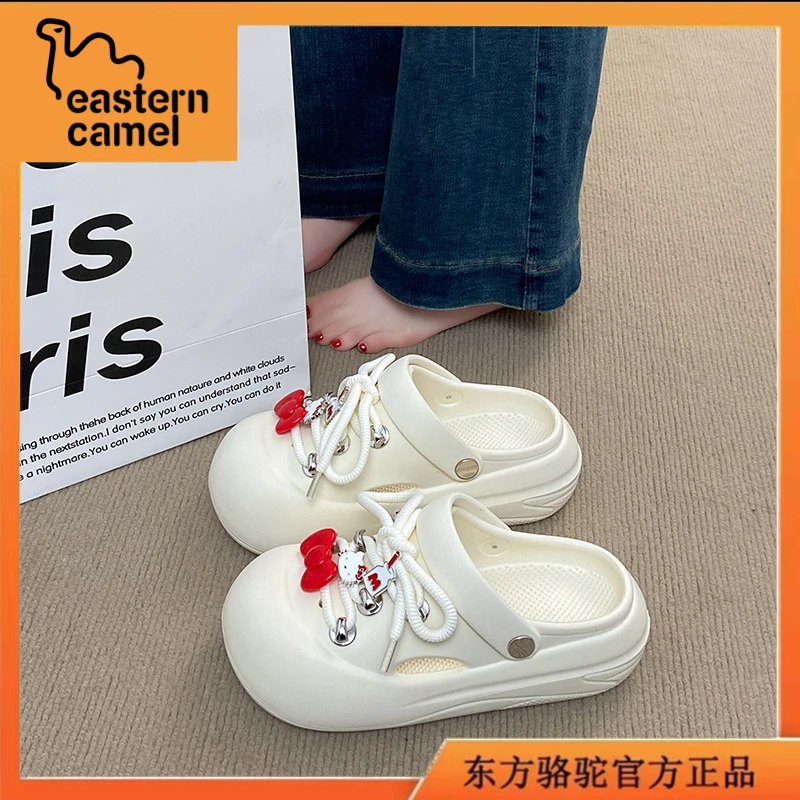 东方骆驼女款夏季凉鞋包头外穿时尚凉拖鞋女士软底透气防滑洞洞鞋