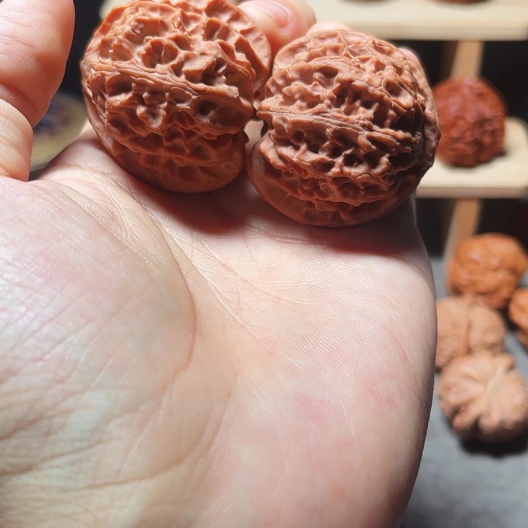 念***达文玩核桃把件苹果园