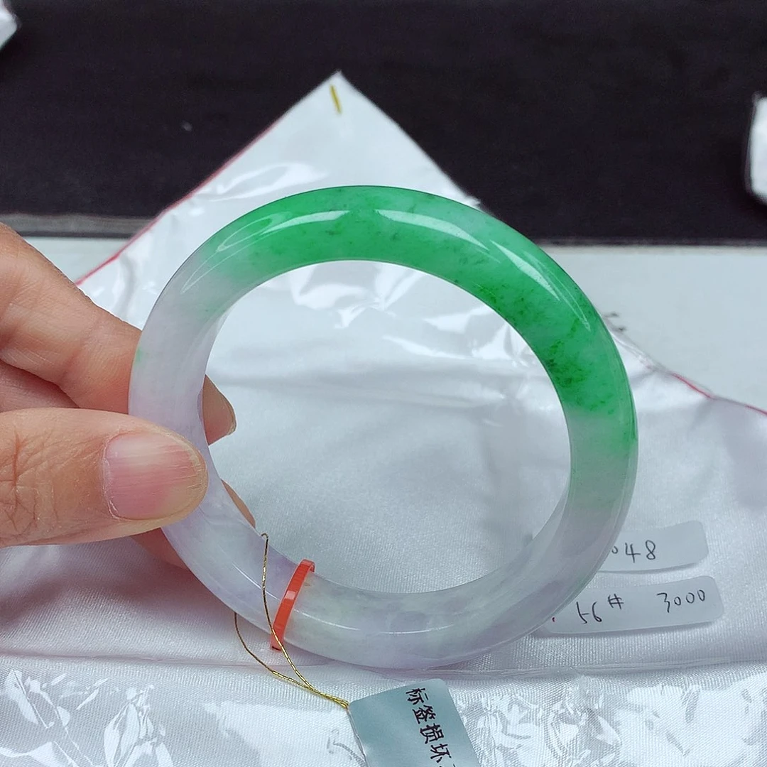 未镶嵌手镯翡翠56圈5048