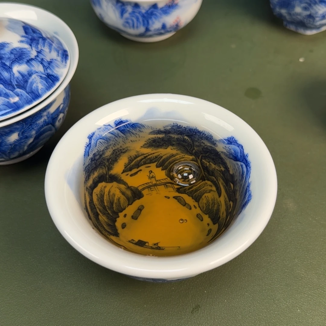 景德镇纯手绘茶具圆圆218