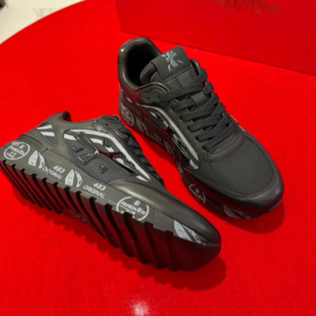 新品欧货高档斯丹 sidan品牌男鞋2025新款百搭潮牌米字鞋透气休闲