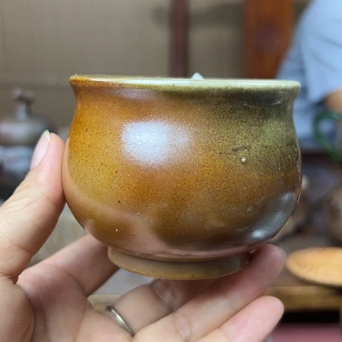 戬谷龙窑柴烧茶杯16