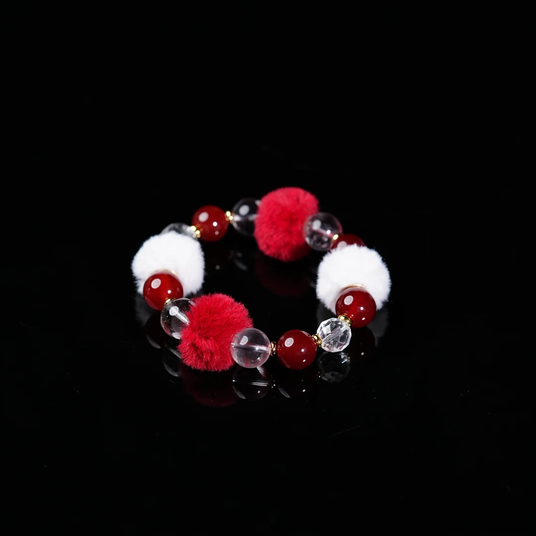 【RF】水晶搭玛瑙手串 10-12mm  KT0200178