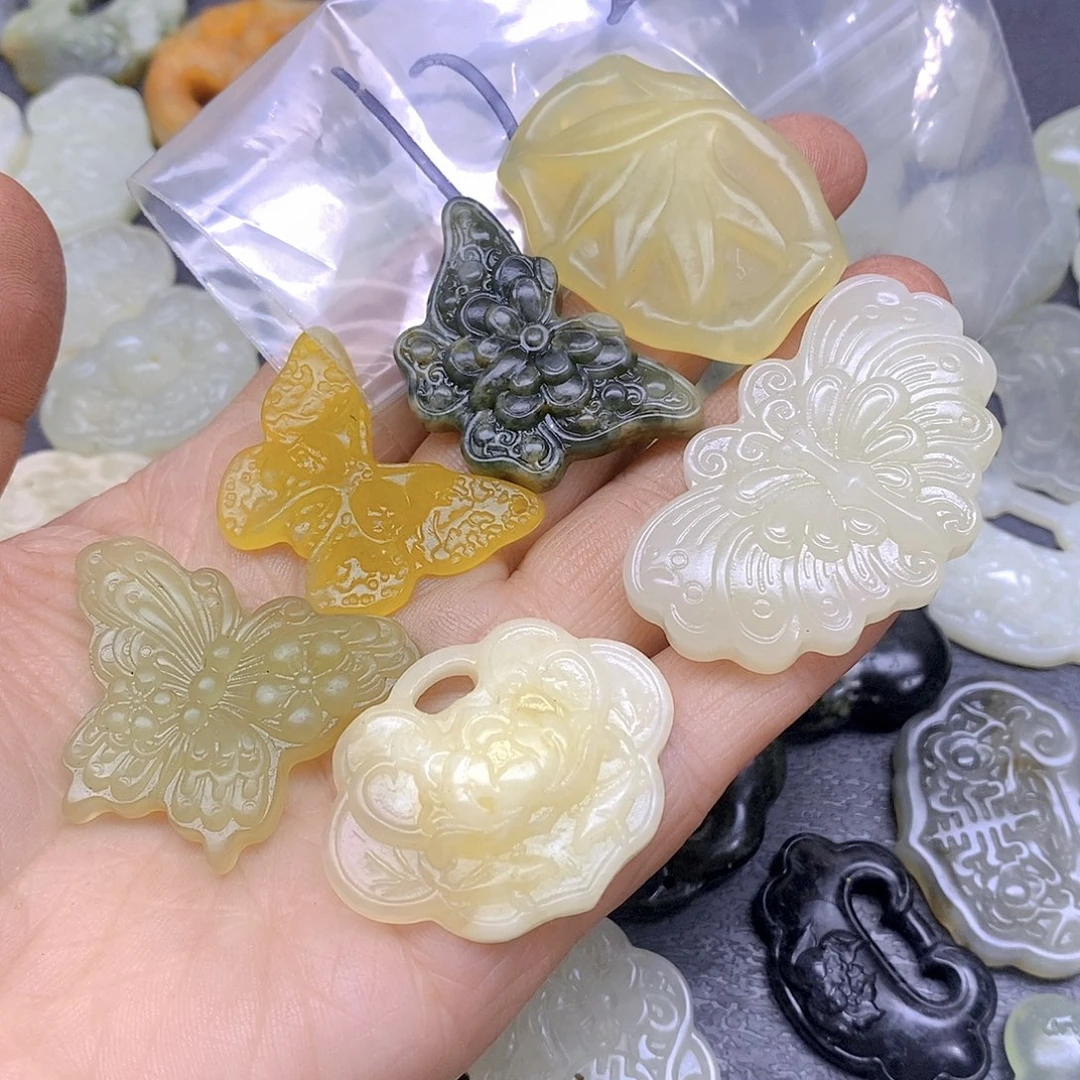 蛇纹石玉吊坠(不含链)未镶嵌糯122