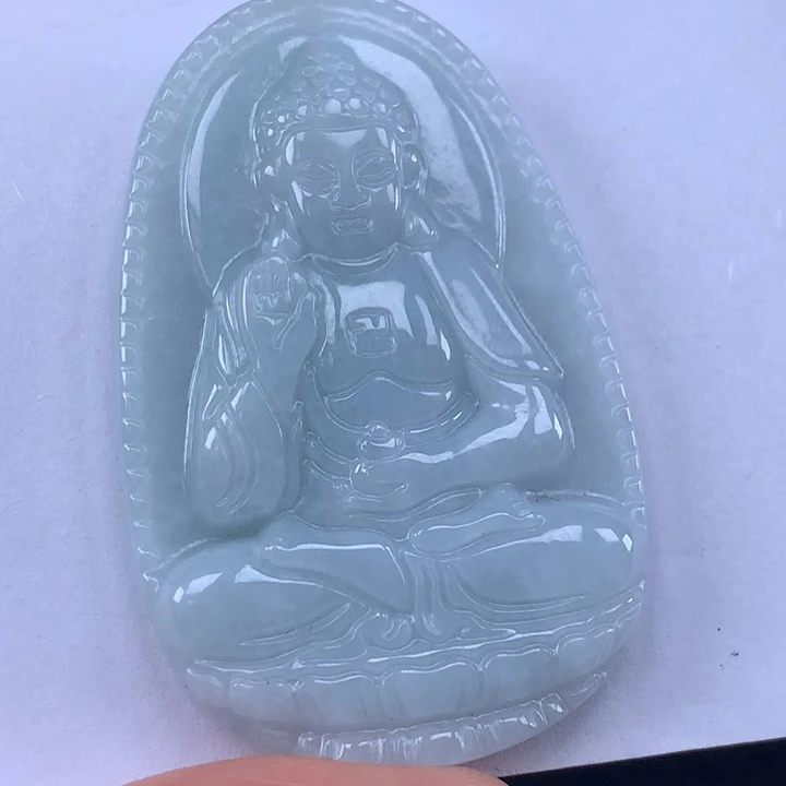 颈饰未镶嵌翡翠阿弥陀佛吊坠