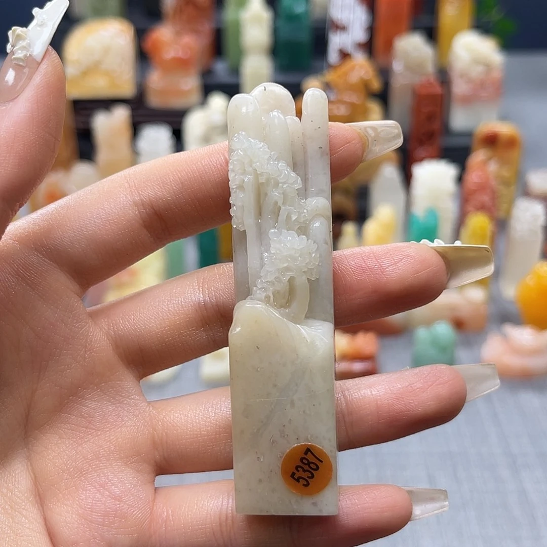 寿山石印石包邮包刻5387