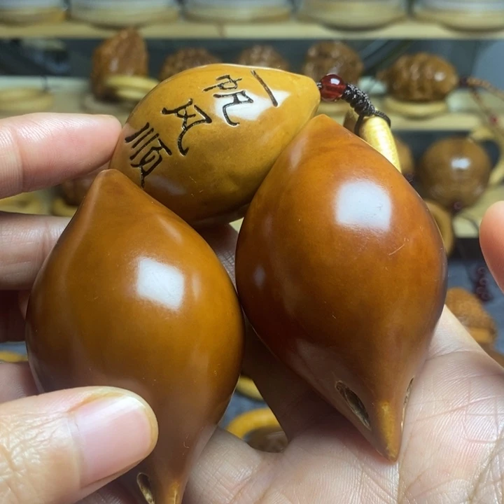 【闪购商品】香榧木祥*记橄榄核雕刻瑕疵