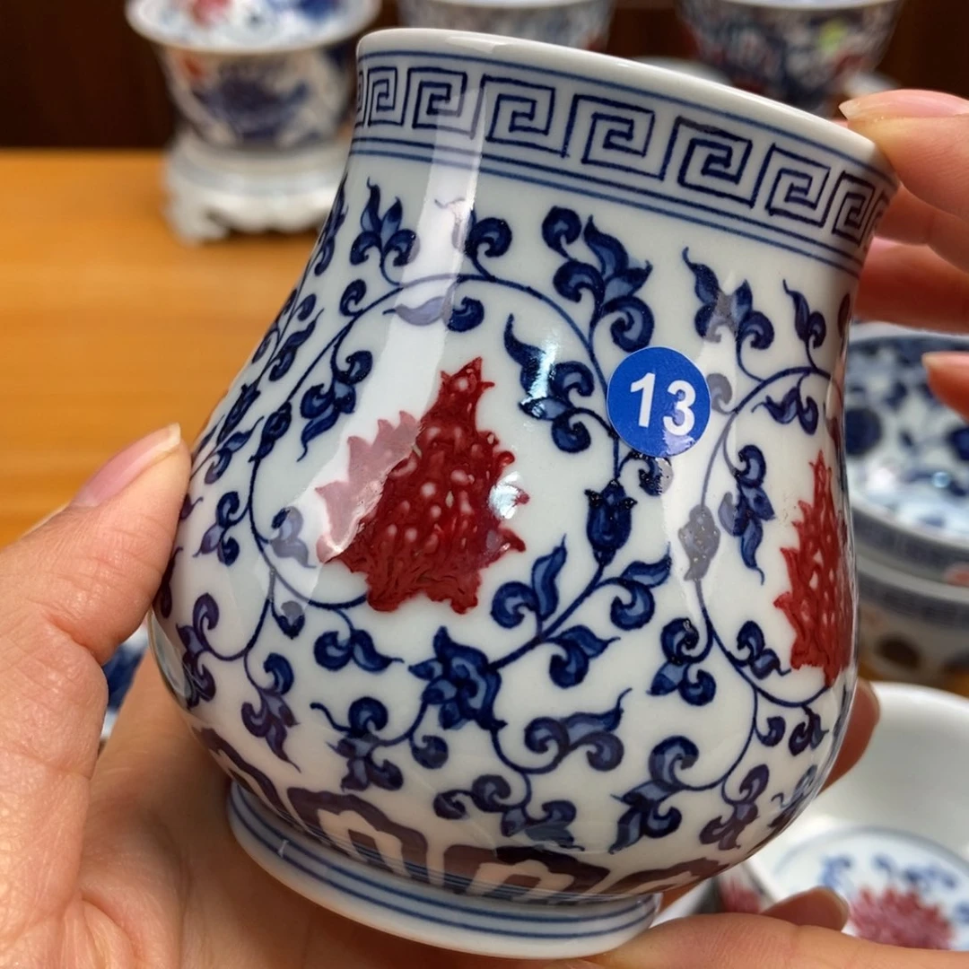 手绘现代茶具非古董