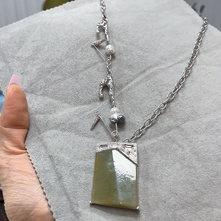 颈饰银S925镶嵌海水珍珠