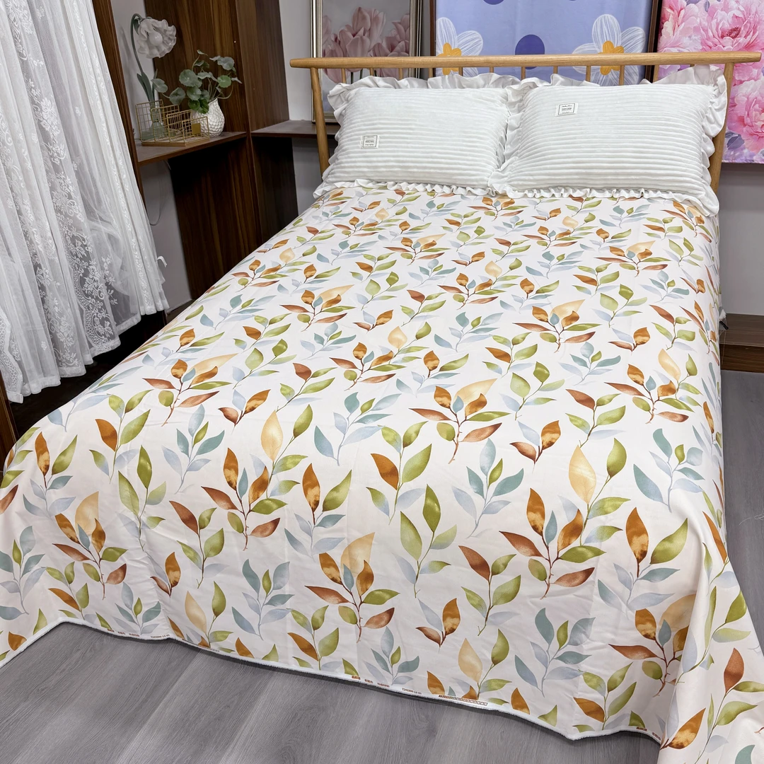 2.45米*2.3米床单加密原棉帆布双经双纬细纱粗布贴身用【芊芊叶语】