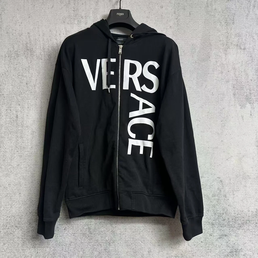 99新 VERSACE/范思哲 连帽拉链卫衣/M码40986