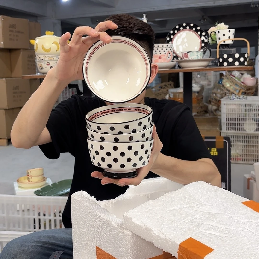 潮州微瑕陶瓷餐具5寸