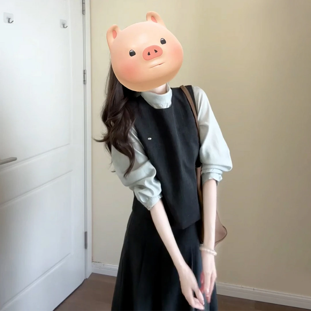 【现货+运补】秋季韩系裙子女高级感小香韩系风小个子穿搭套装5509