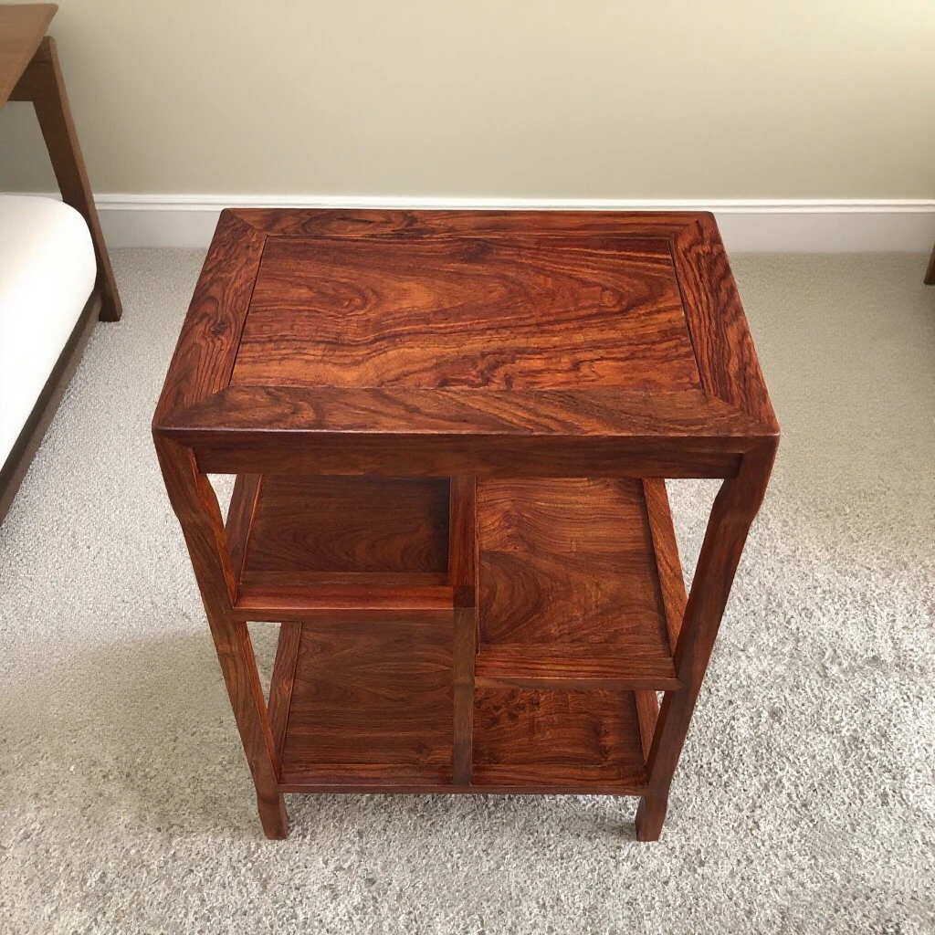 刺猬紫檀电话几家用实木茶几置物架边几角几