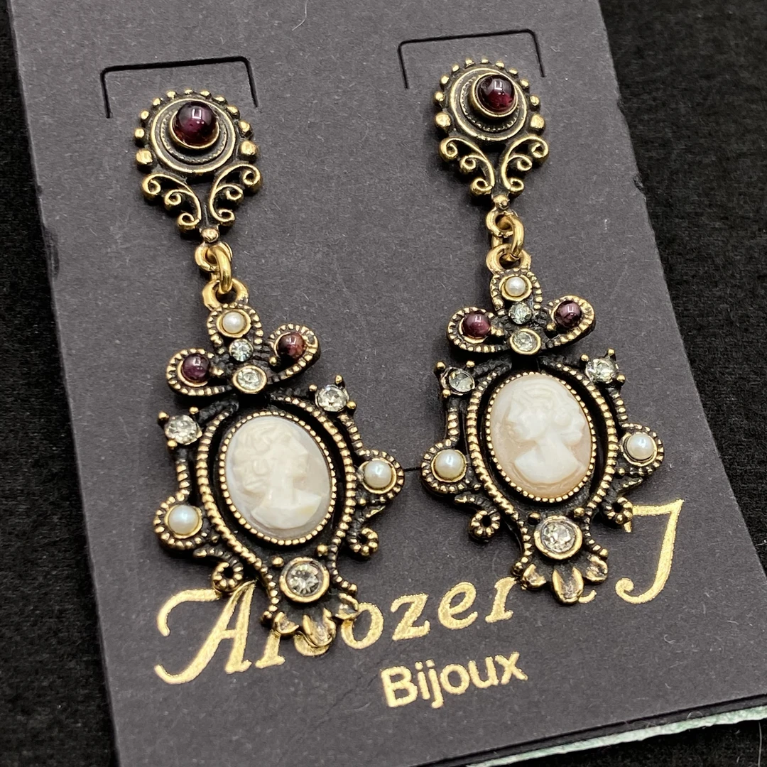 铜合金亚克力耳饰 【Liz璇子中古】Alcozer&J耳针H47234无鉴赏期