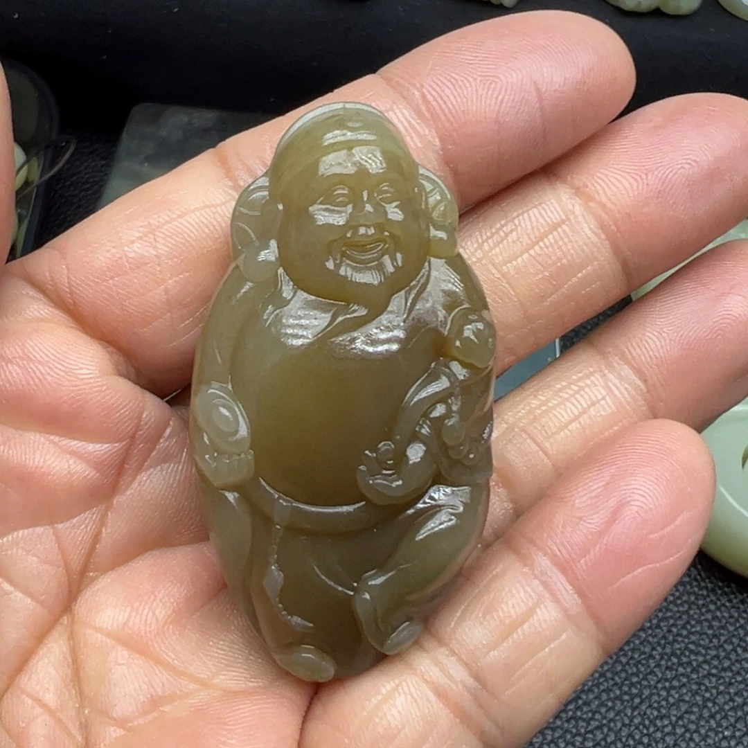 和田玉（糖玉）未镶嵌吊坠(不含链)