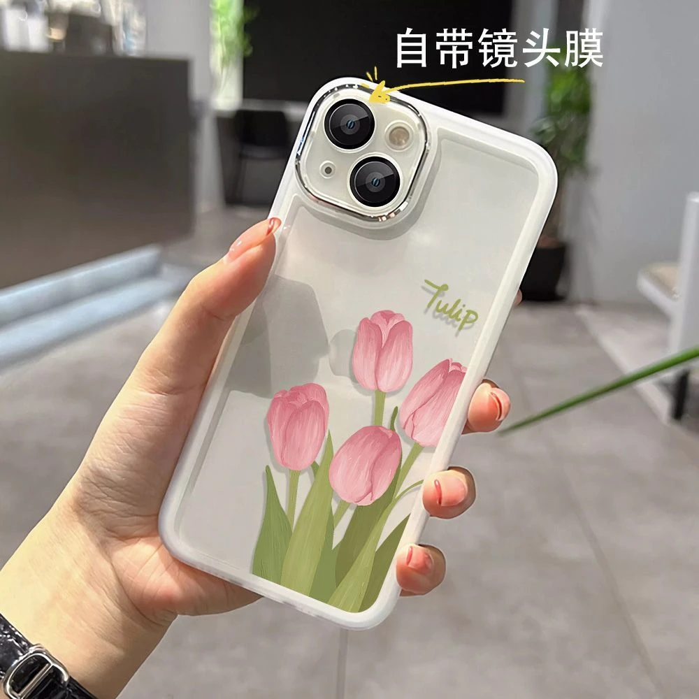 小清新花朵适用于苹果13/12Pro透明壳14PRO防摔11/xsmax8p手机壳