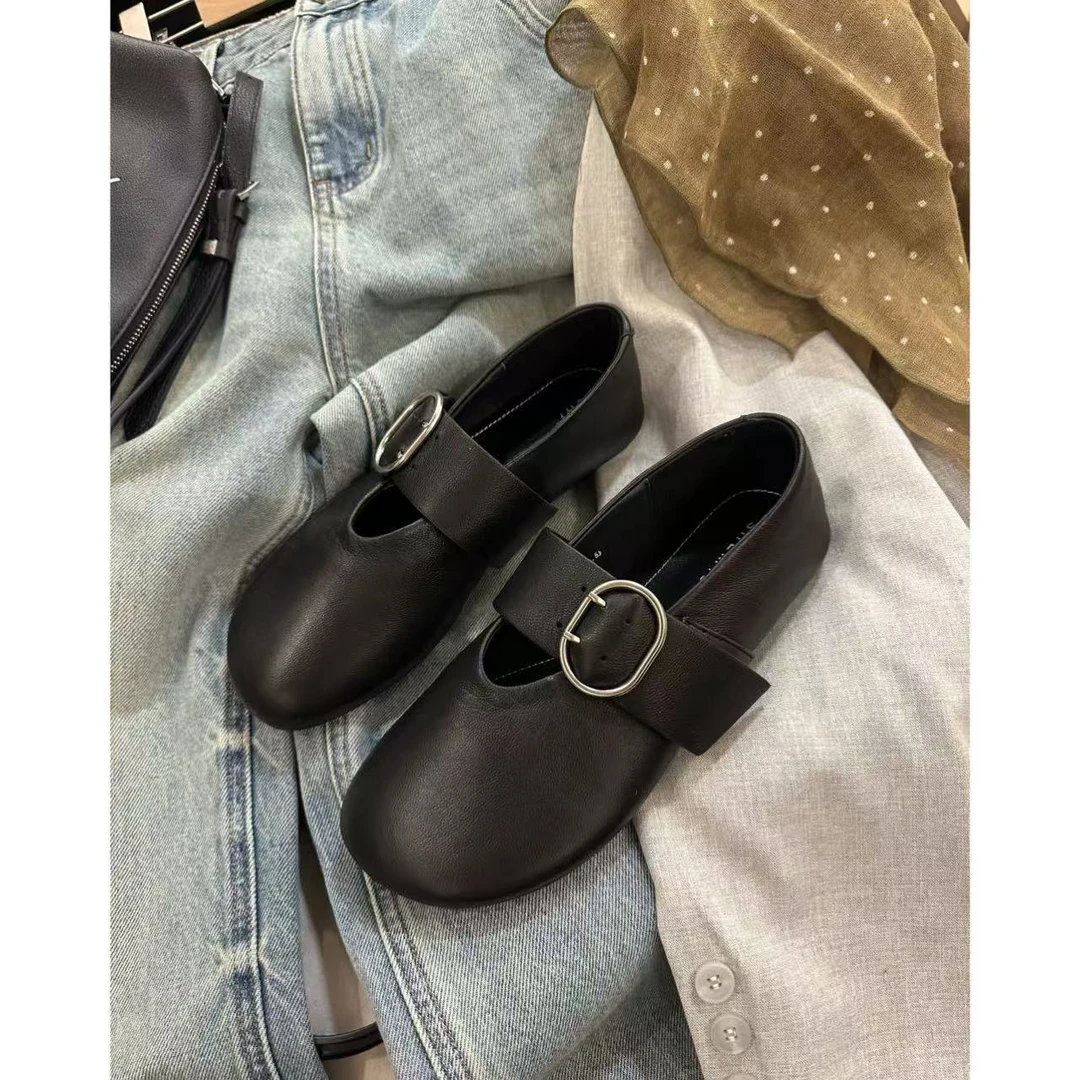 小静静一会【浅口玛丽珍鞋】2025新款平底百搭单鞋 2502C488