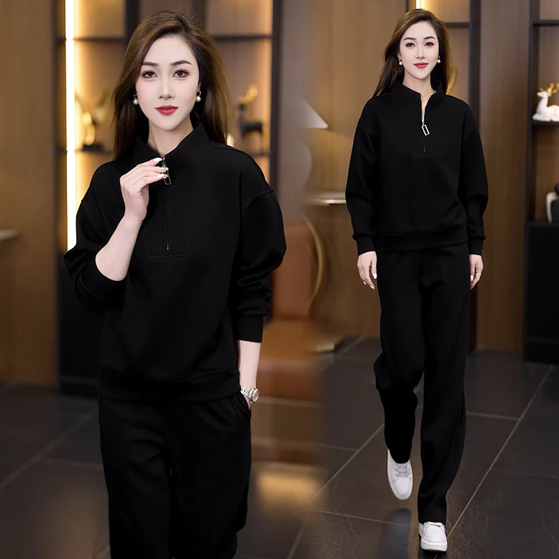 2025年春季新款时尚套装气质减龄显瘦休闲运动两件套