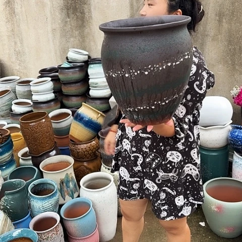 口27高30一个盆子。