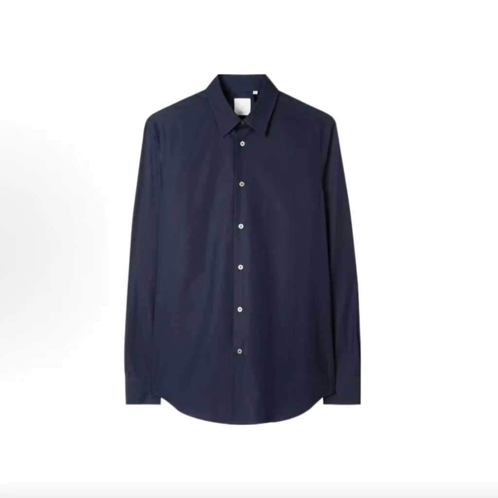 Z春秋老钱桑蚕丝休闲长袖衬衫（卡码拍小）