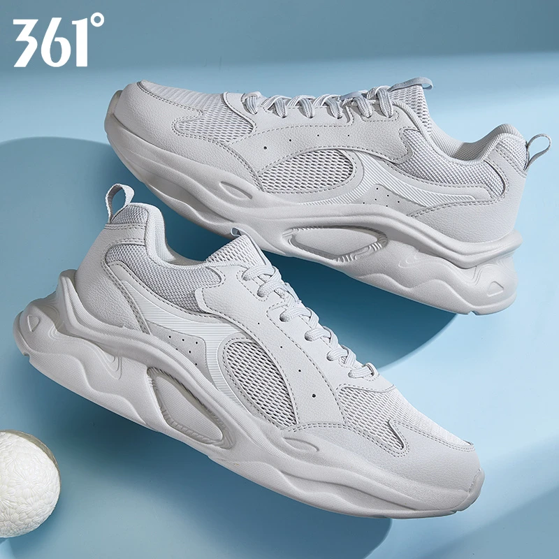361°休闲运动男2505秋季新款网面透气百搭休闲减震时尚男鞋跑鞋