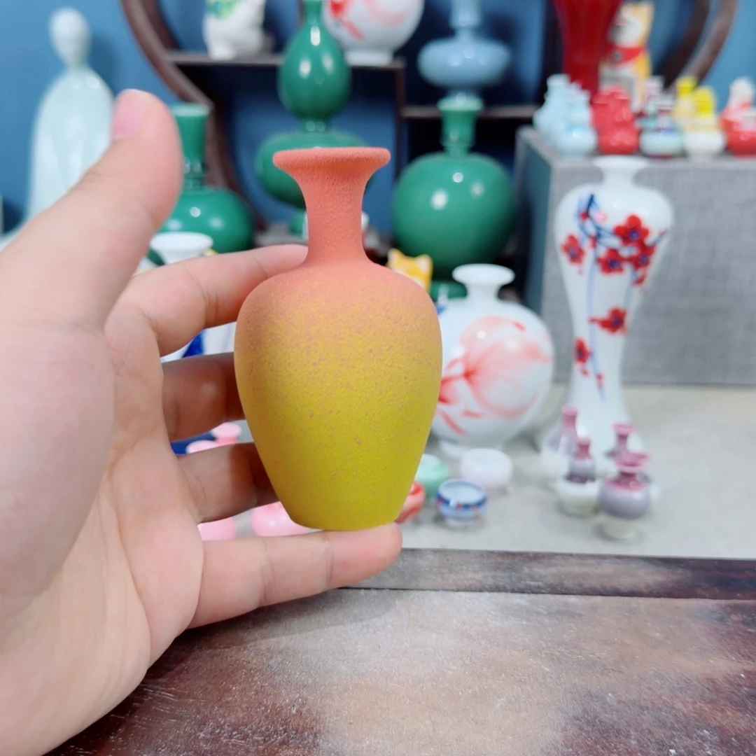 陶瓷手工小花器摆件