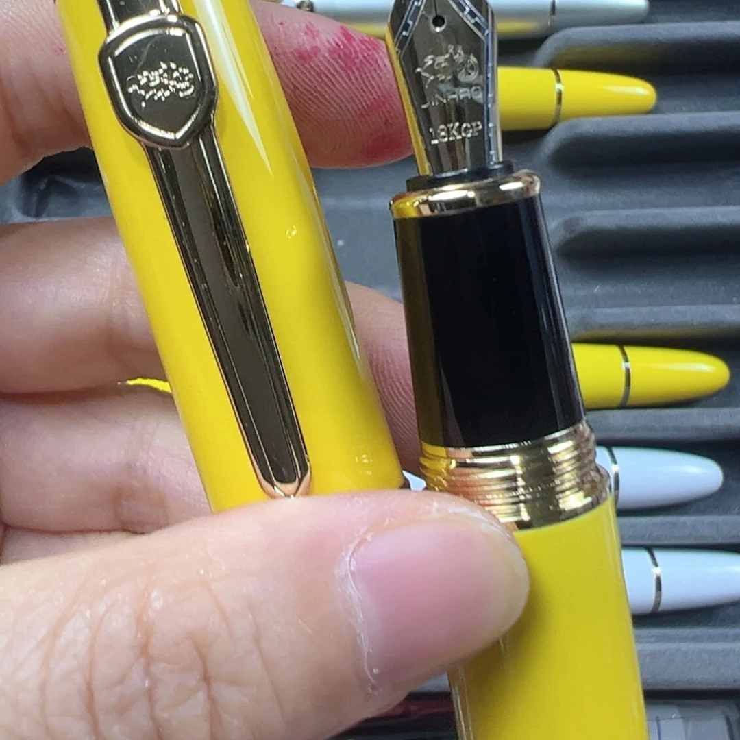 便携式黄色金色笔夹159金豪