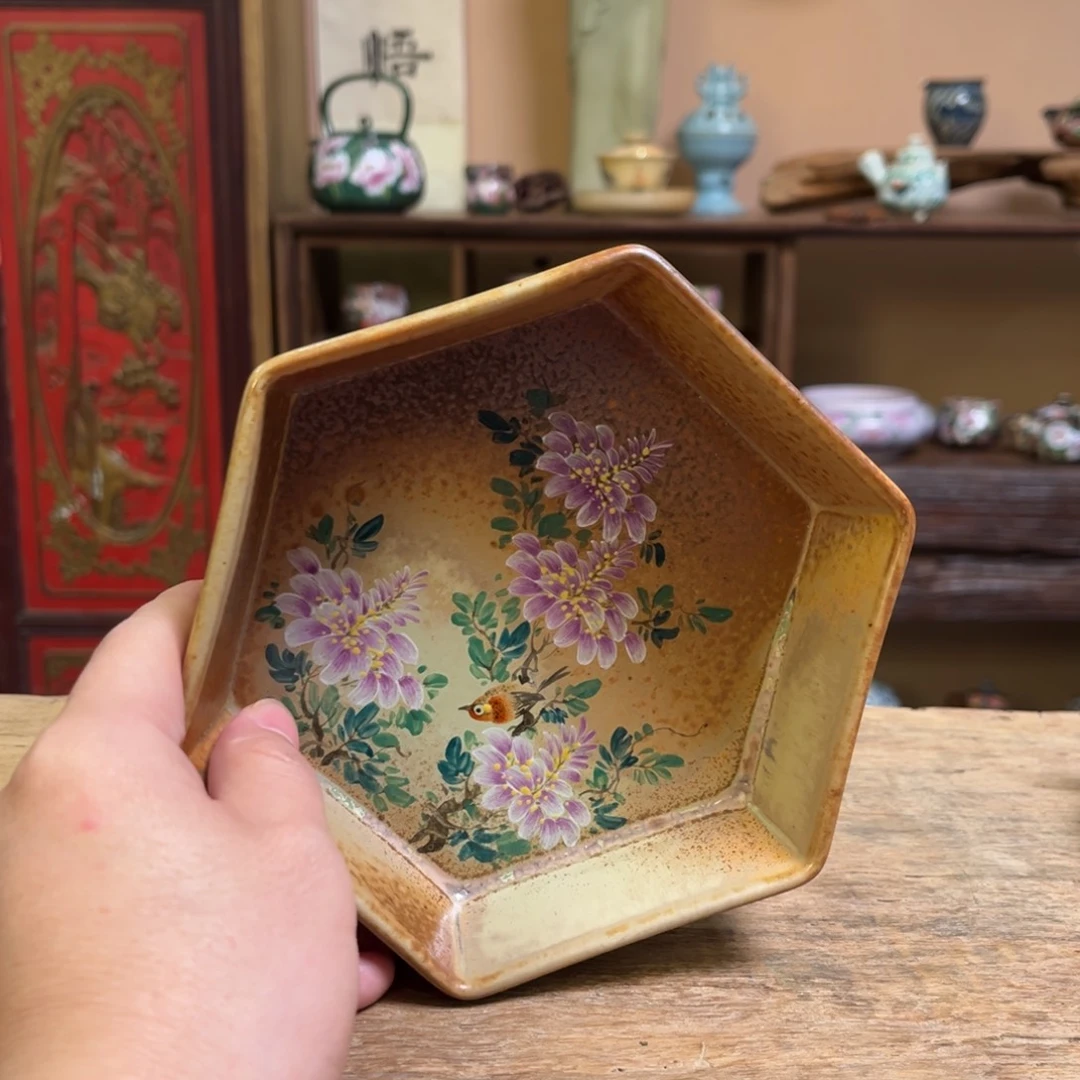 柴烧手工手绘陶瓷