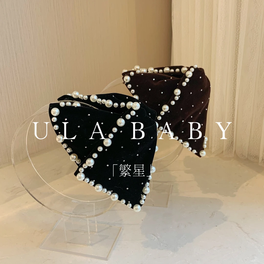 【喜儿ula】9-22-3「繁星」气质法式缎面时尚高级感三角抓夹