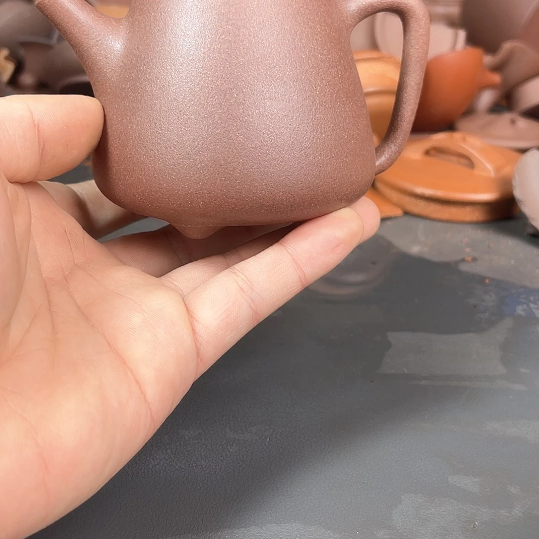 茶壶紫砂徐磊全砂天青高石瓢
