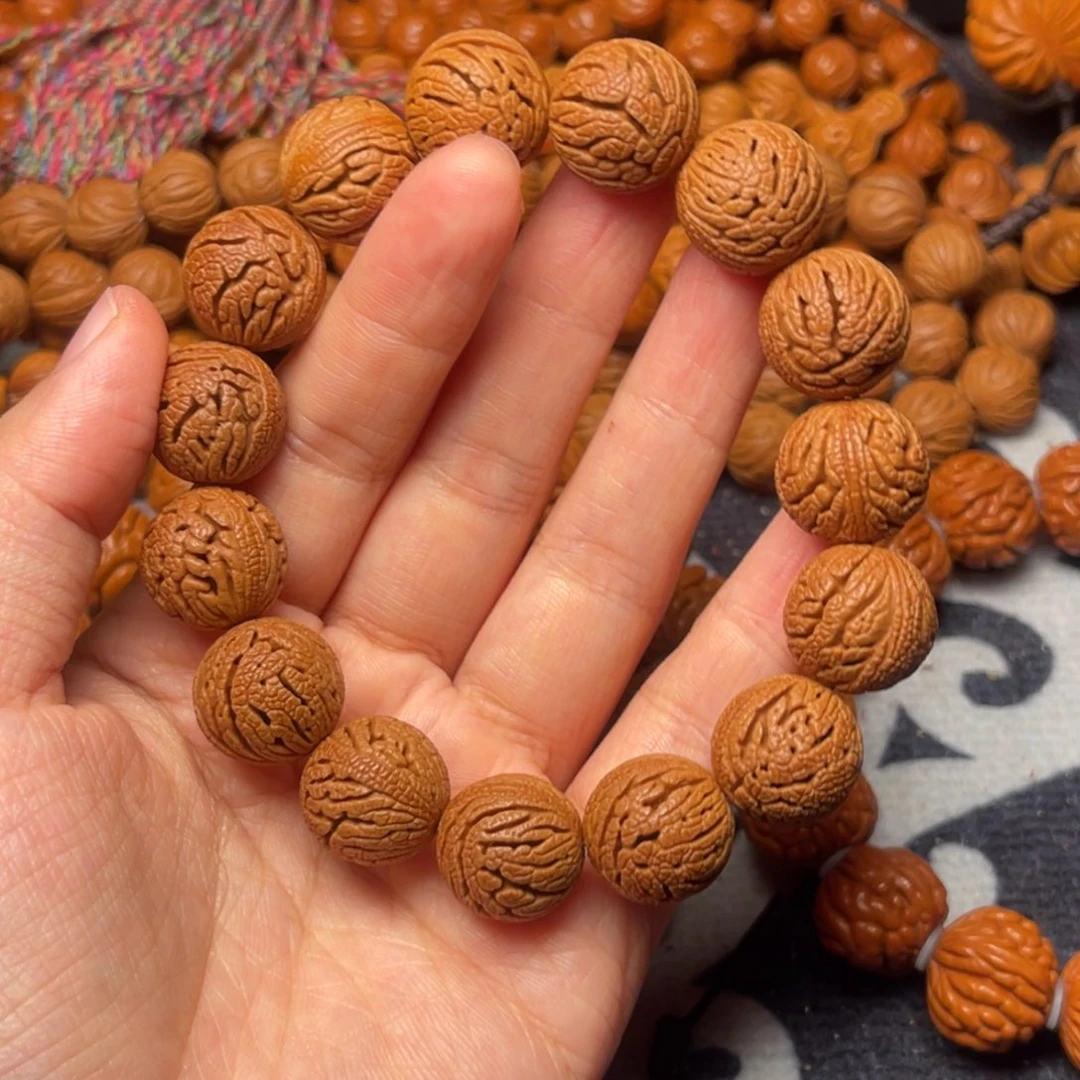 桃核手串龙纹桃核